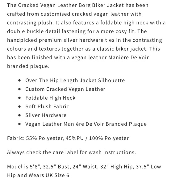 Plush Vegan-Leather Aviator Fall Jacket in Black - Picture 8 of 8